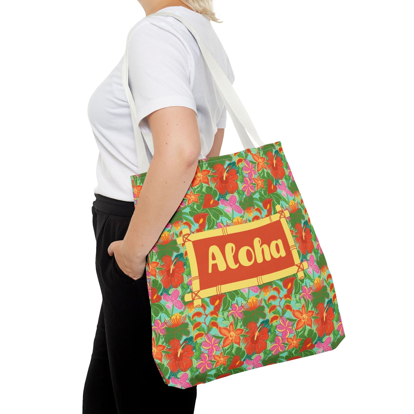 Tropical Flowers Tote Bag