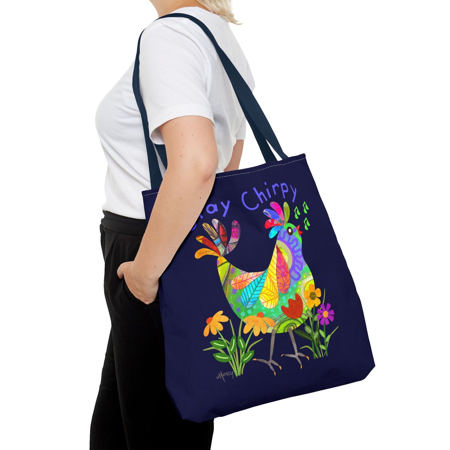Kooky Bird Collage Tote Bag