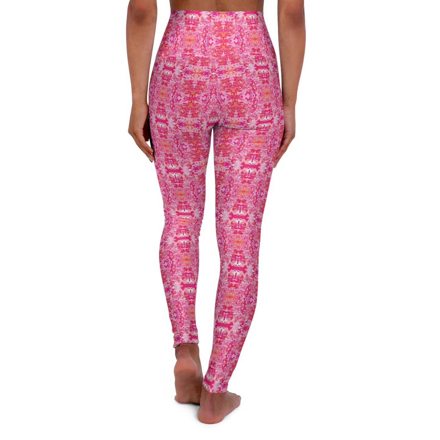 Boho Bougainvillea Garden High Waisted Yoga Leggings