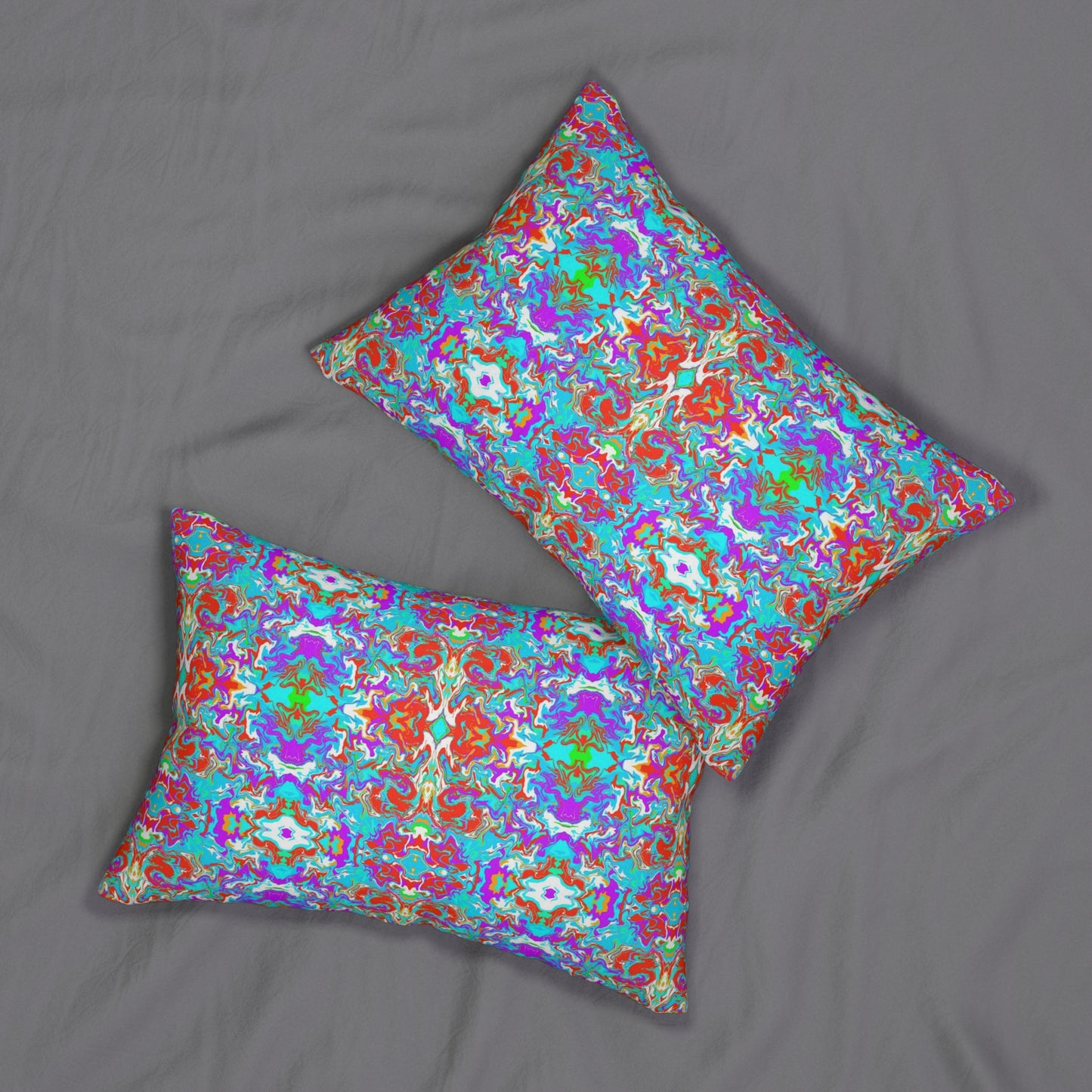 Boho Summer Spun Polyester Lumbar Pillow