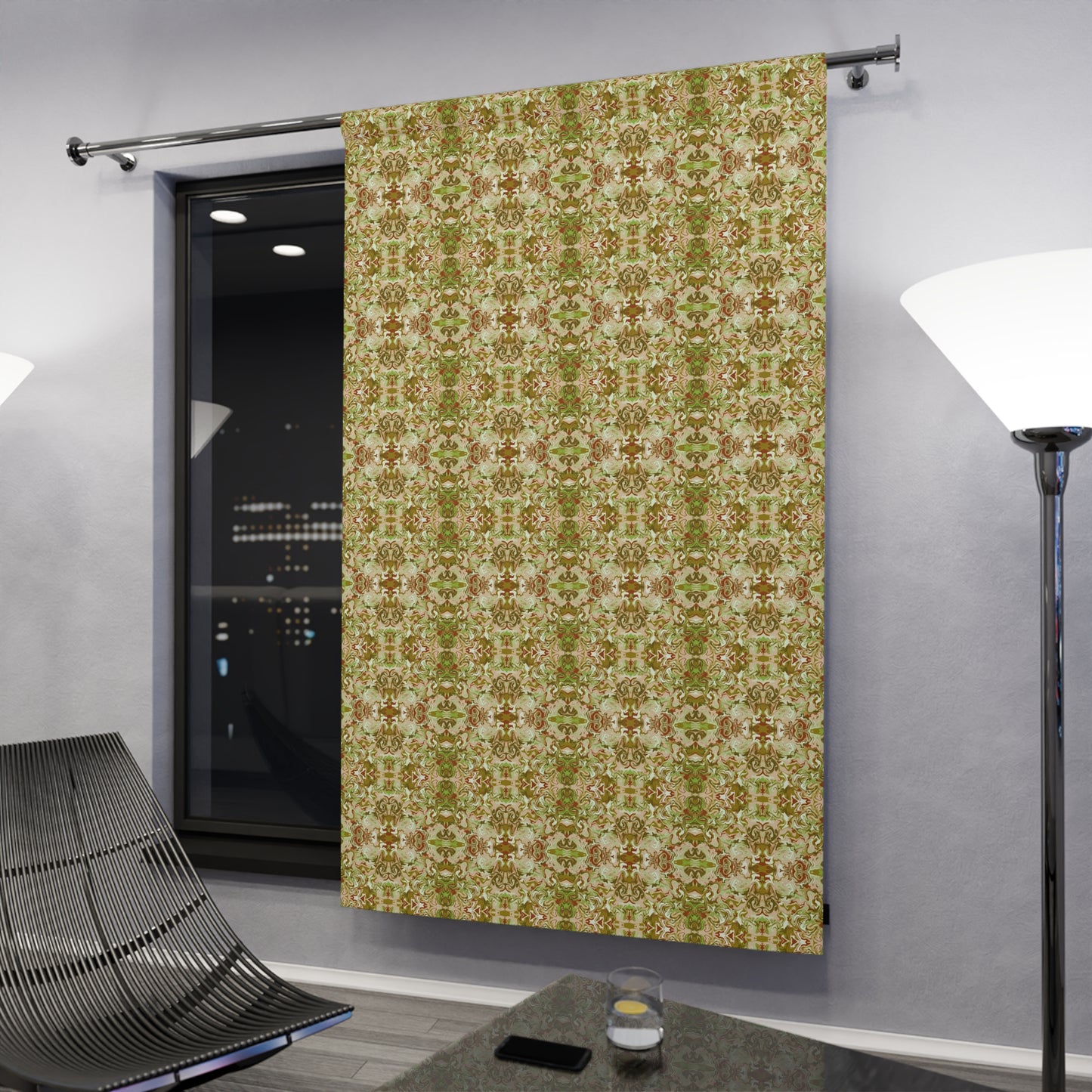 Boho Tea Garden Blackout Curtain Panel