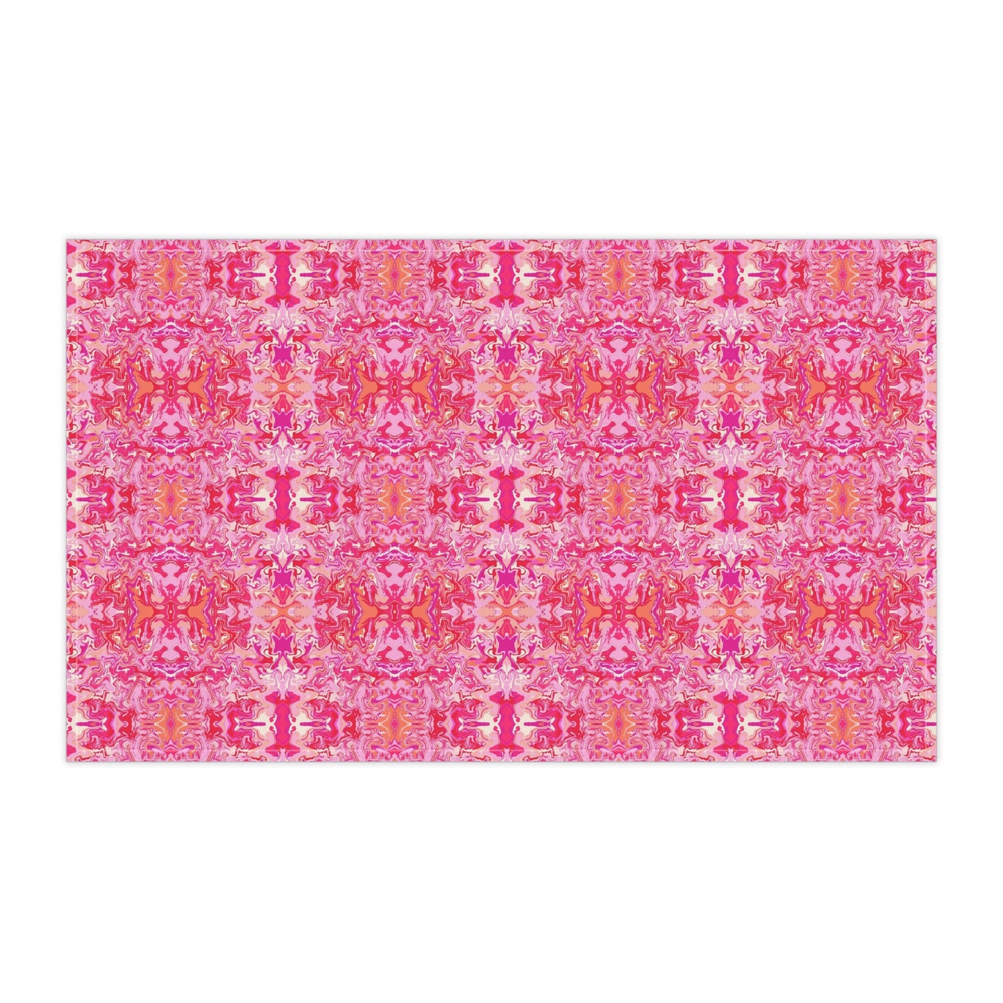 Boho Bougainvillea Garden Tea Towel