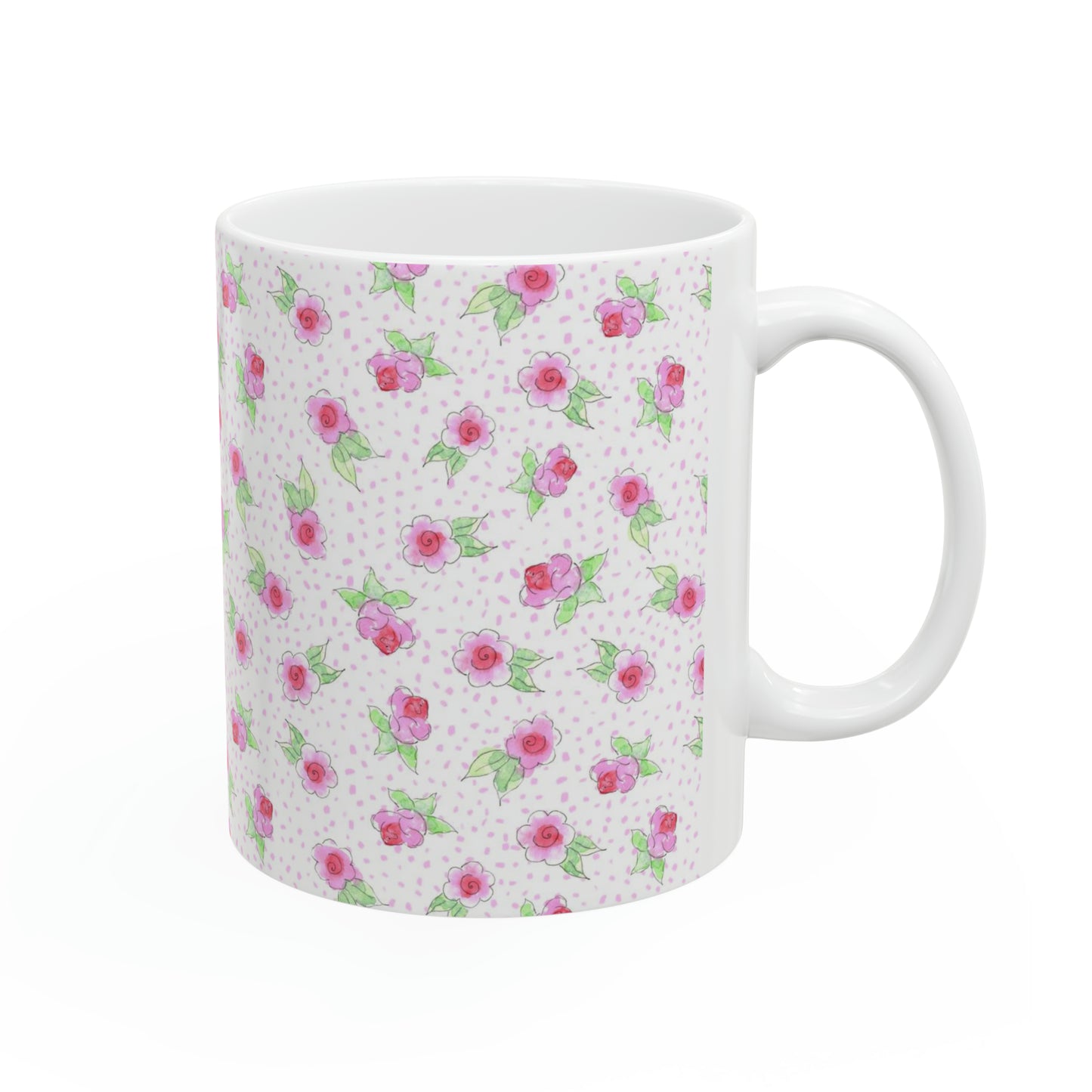 Maria’s Pink Roses Mug Ceramic Mug 11oz