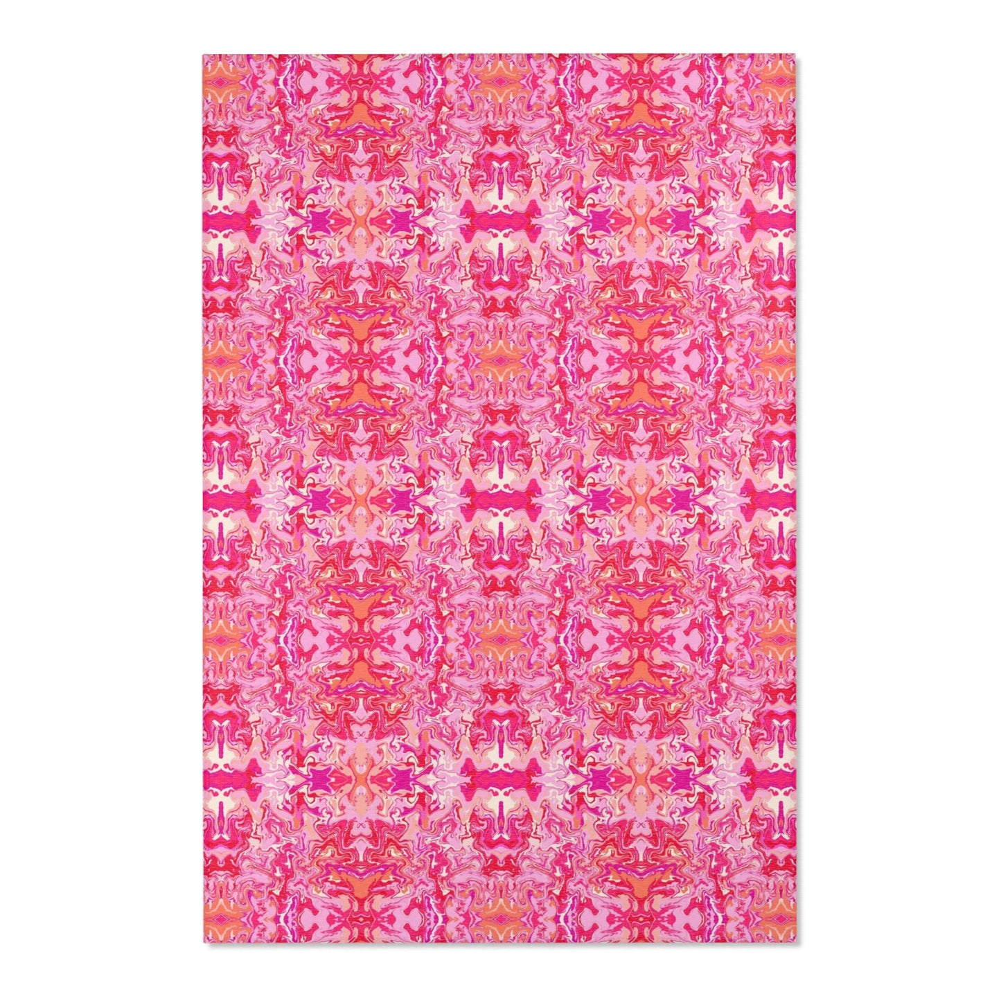 Boho Bougainvillea Garden Area Rug