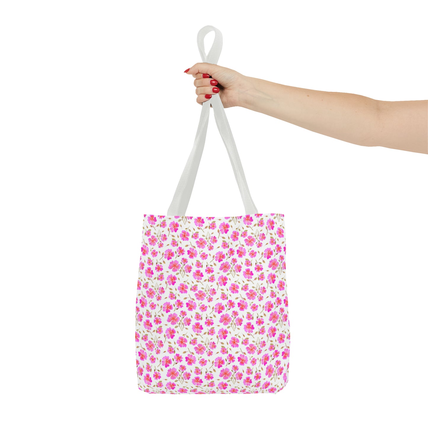 Hot Pink Wild Roses Tote Bag