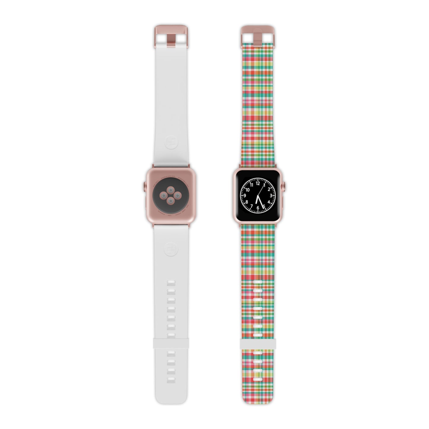 Hibiscus Garden Plaid Watch Band for Apple Watch