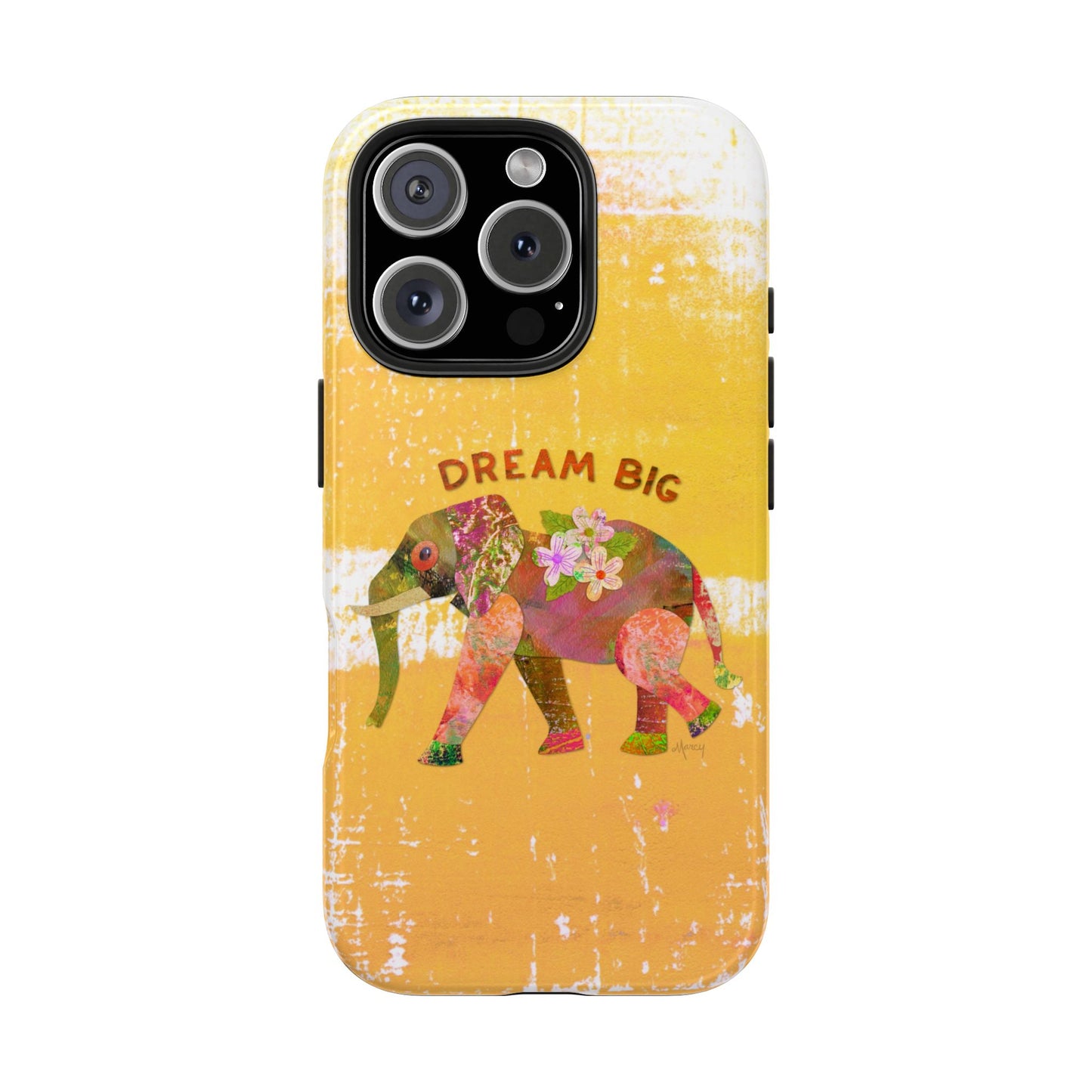 Dream Big Elephant Collage Collage Tough Phone Cases