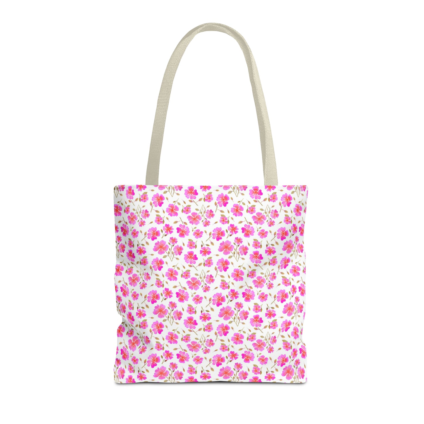 Hot Pink Wild Roses Tote Bag