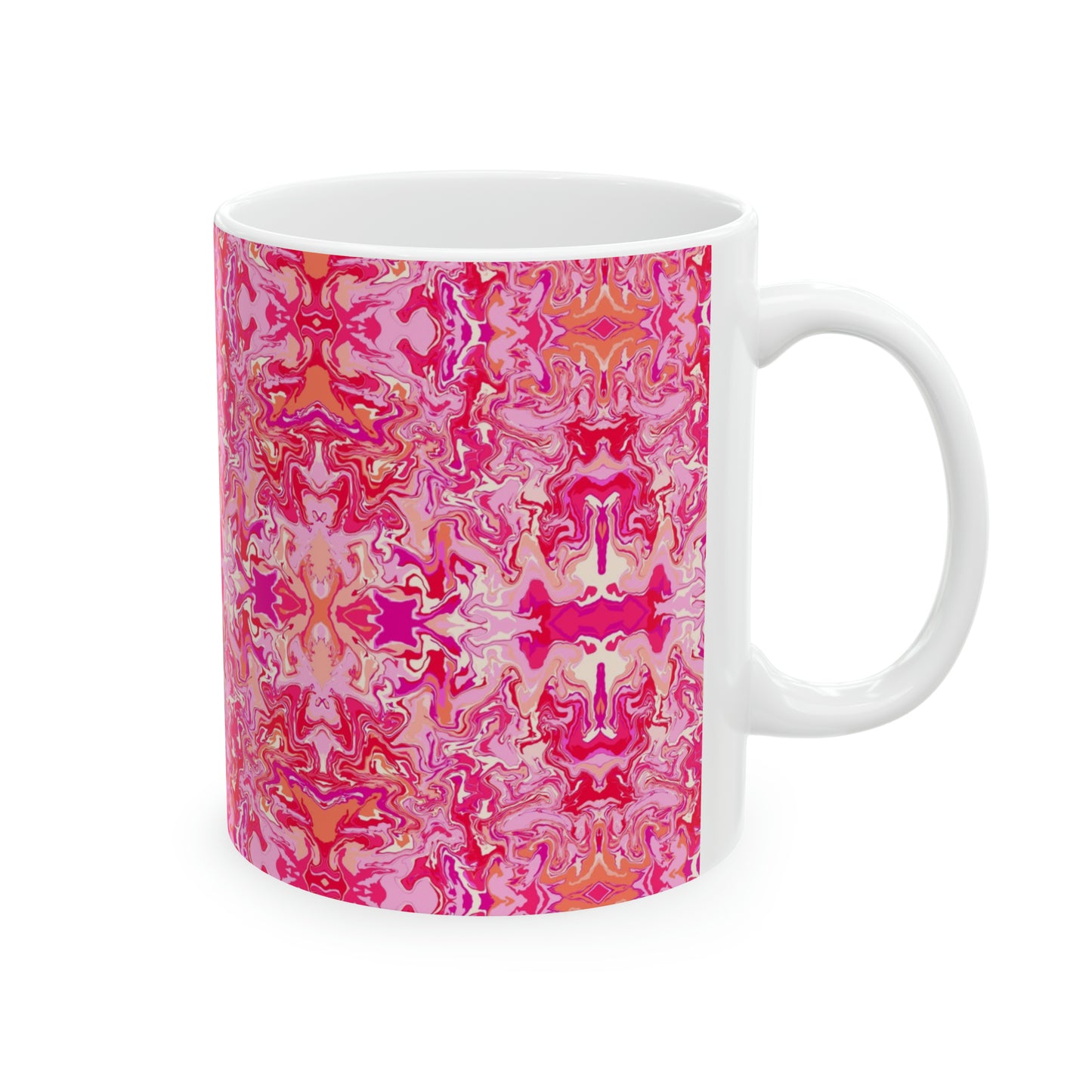 Boho Bougainvillea Garden Ceramic 11 oz Ceramic Mug