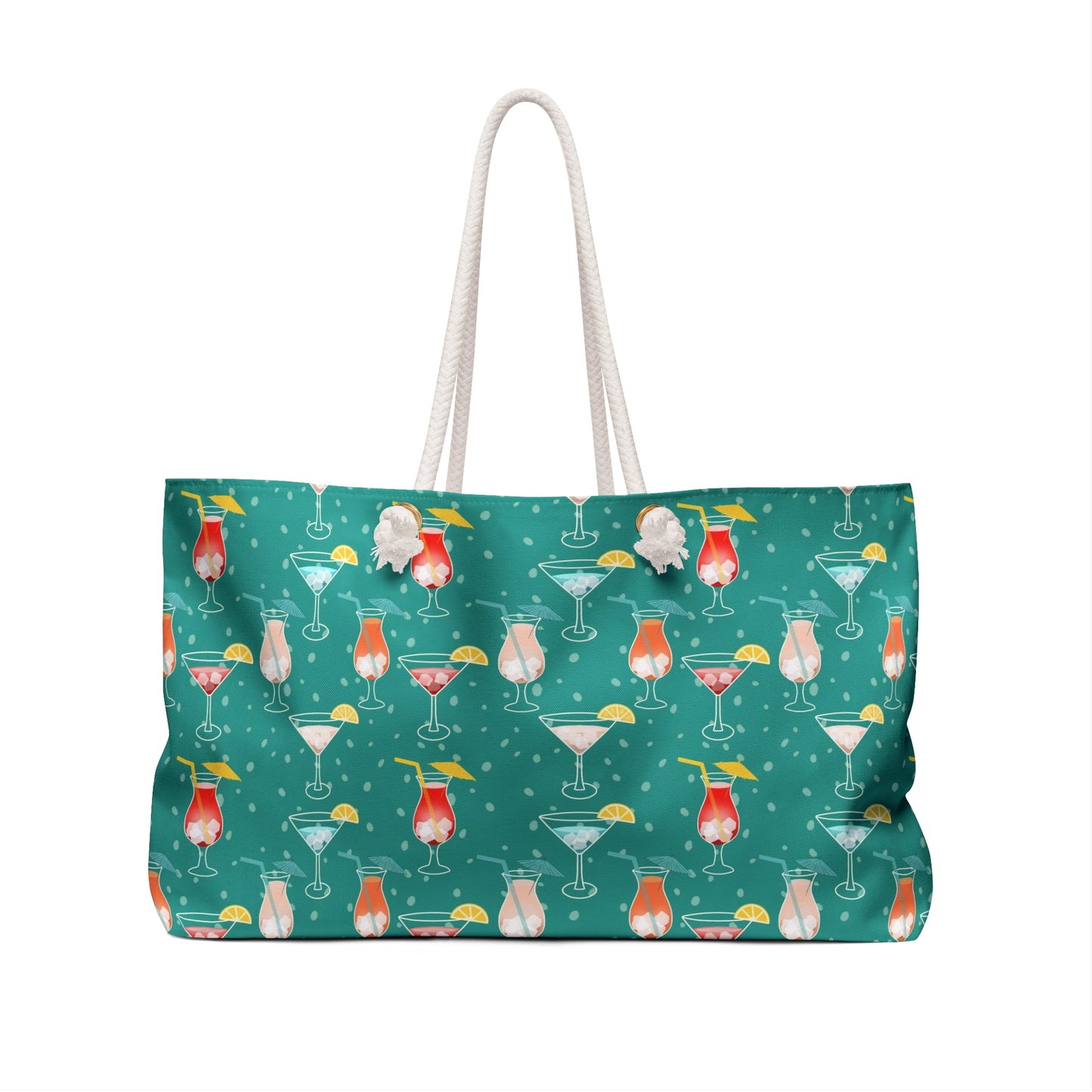 Cocktails Delight Weekender Tote Bag: Colorful, Garnished, and Stylish