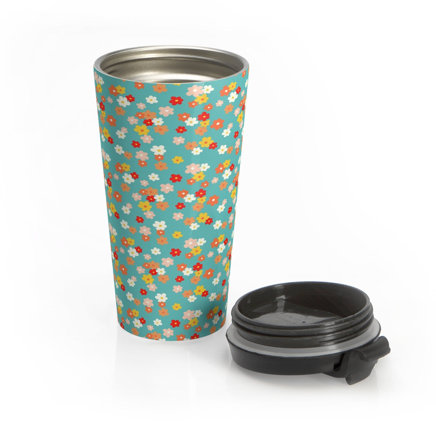 Ditzy Daisies Stainless Steel Travel Mug