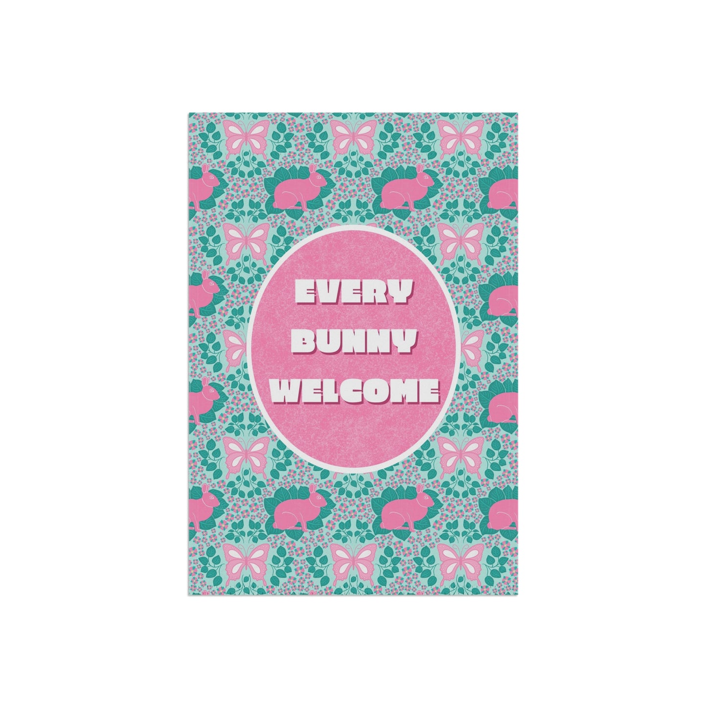 Bunnies & Butterflies Garden Banner