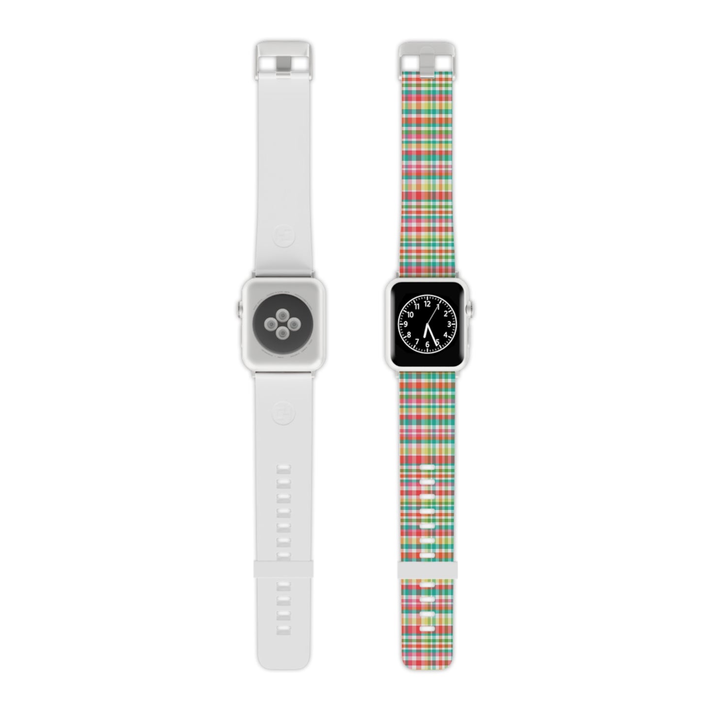 Hibiscus Garden Plaid Watch Band for Apple Watch