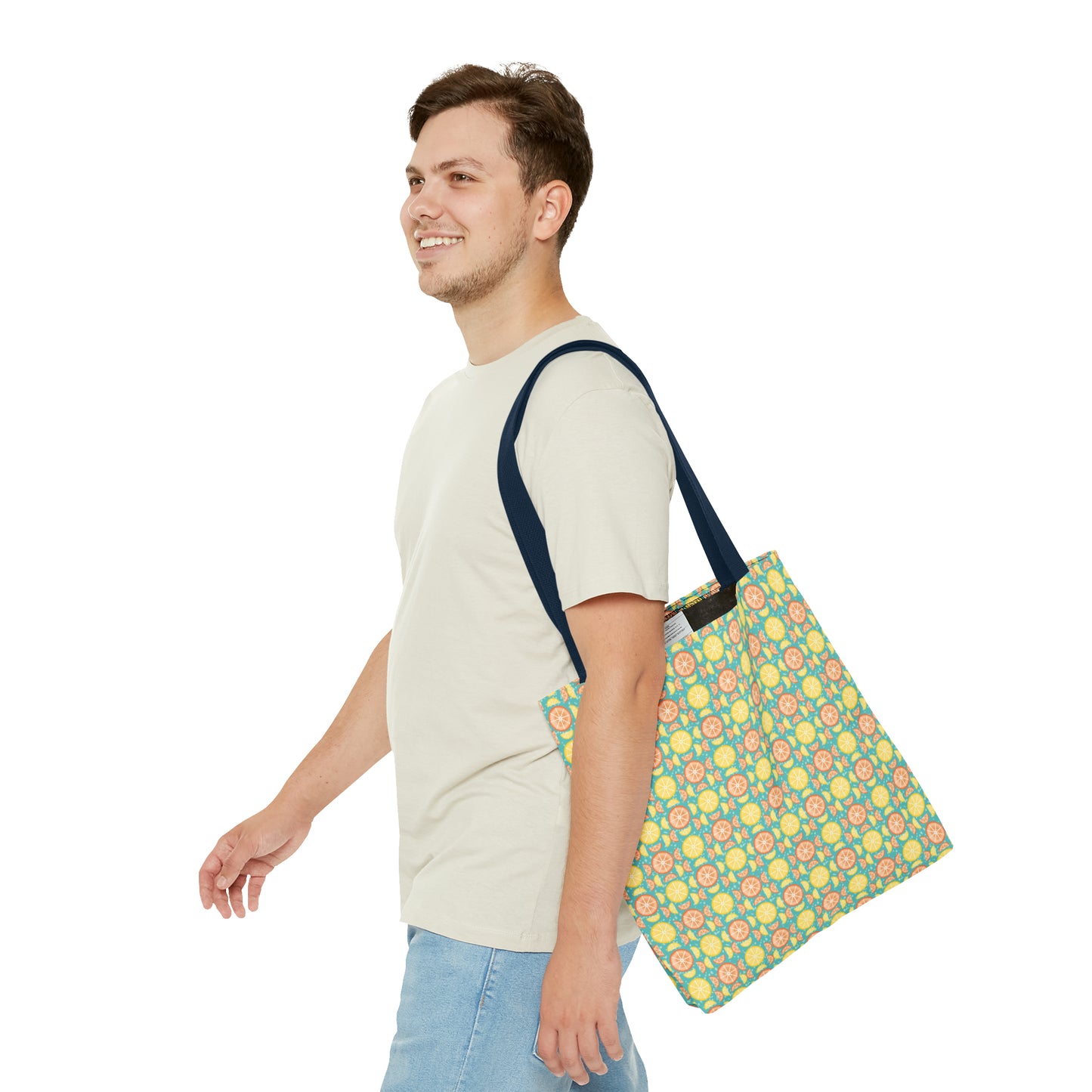 Citrus Slices Geometric Tote Bag - Carry Your Essentials in Style