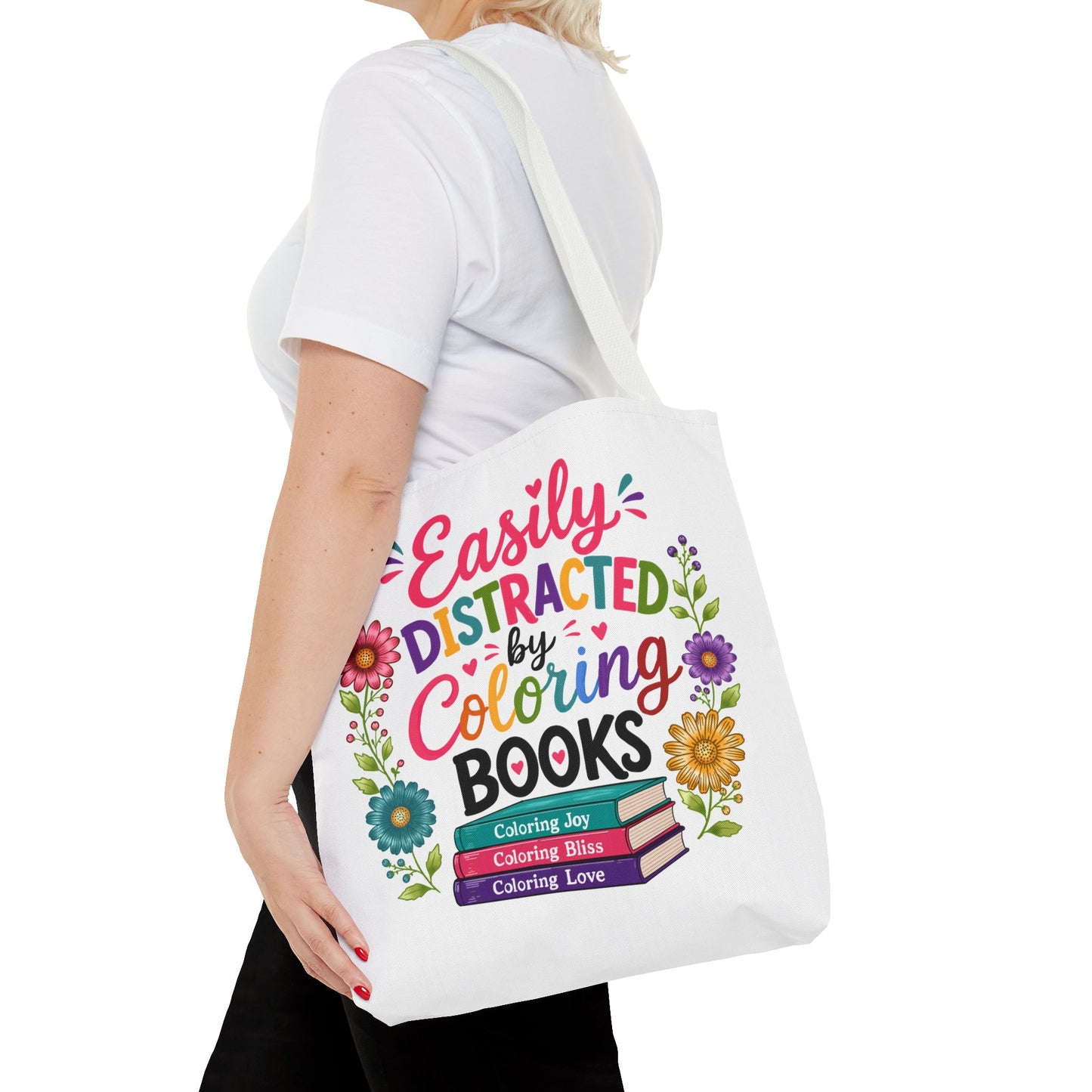 Easily Distracted by Coloring Books Tote Bag