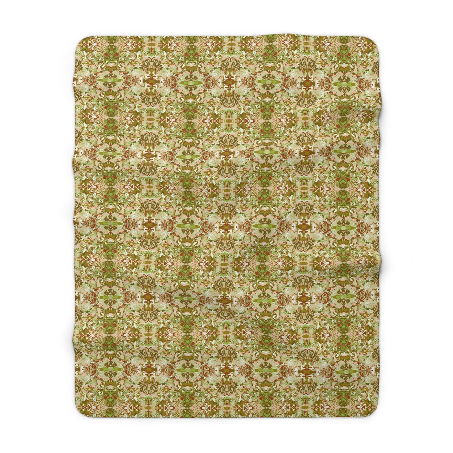 Boho Tea Garden Sherpa Fleece Blanket