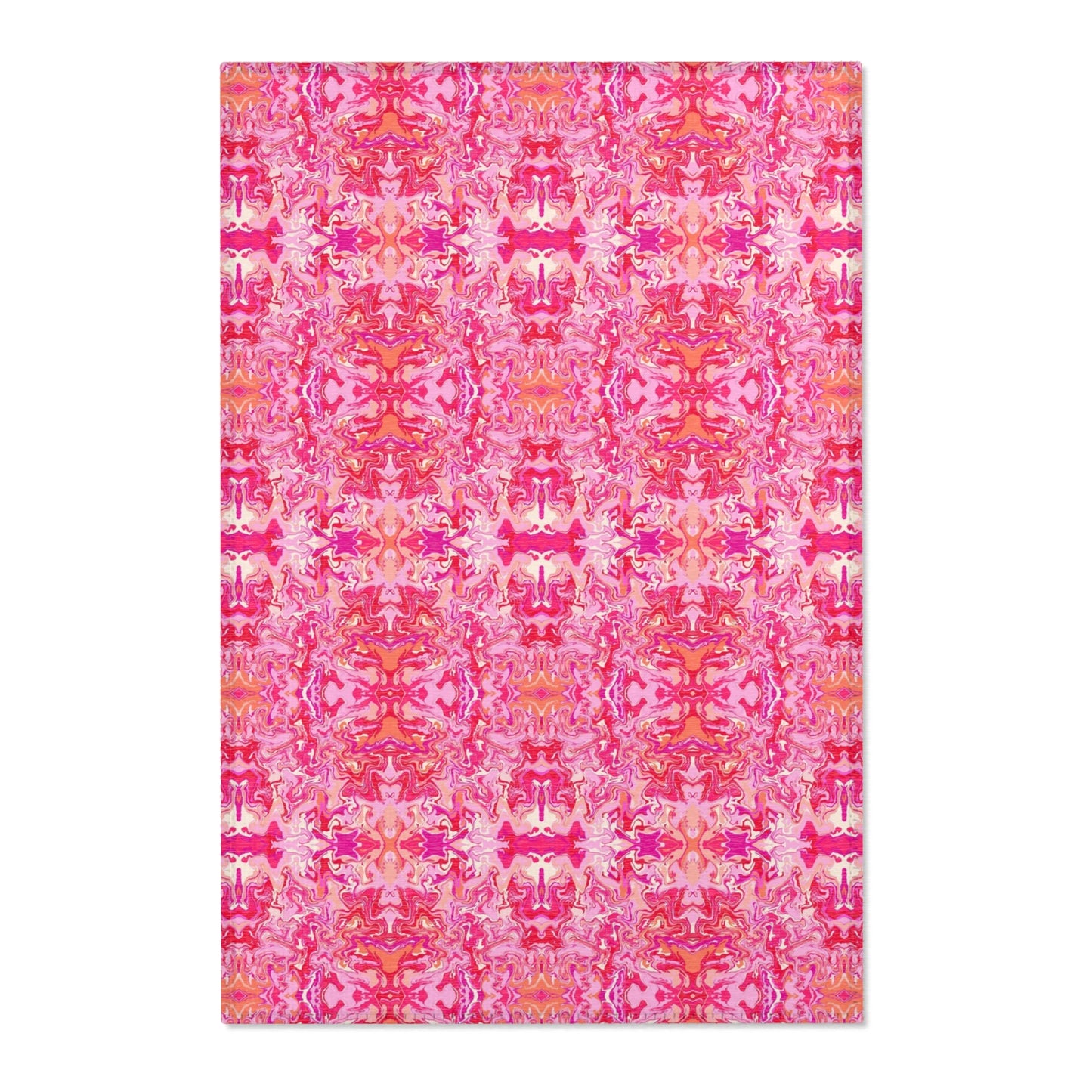 Boho Bougainvillea Garden Area Rug