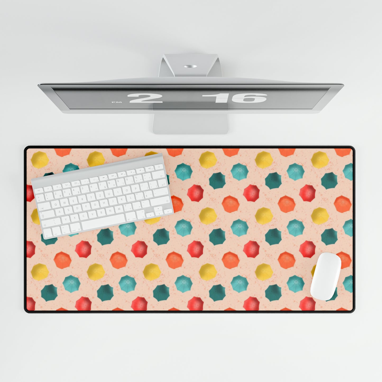 Beach Umbrellas Desk Mats