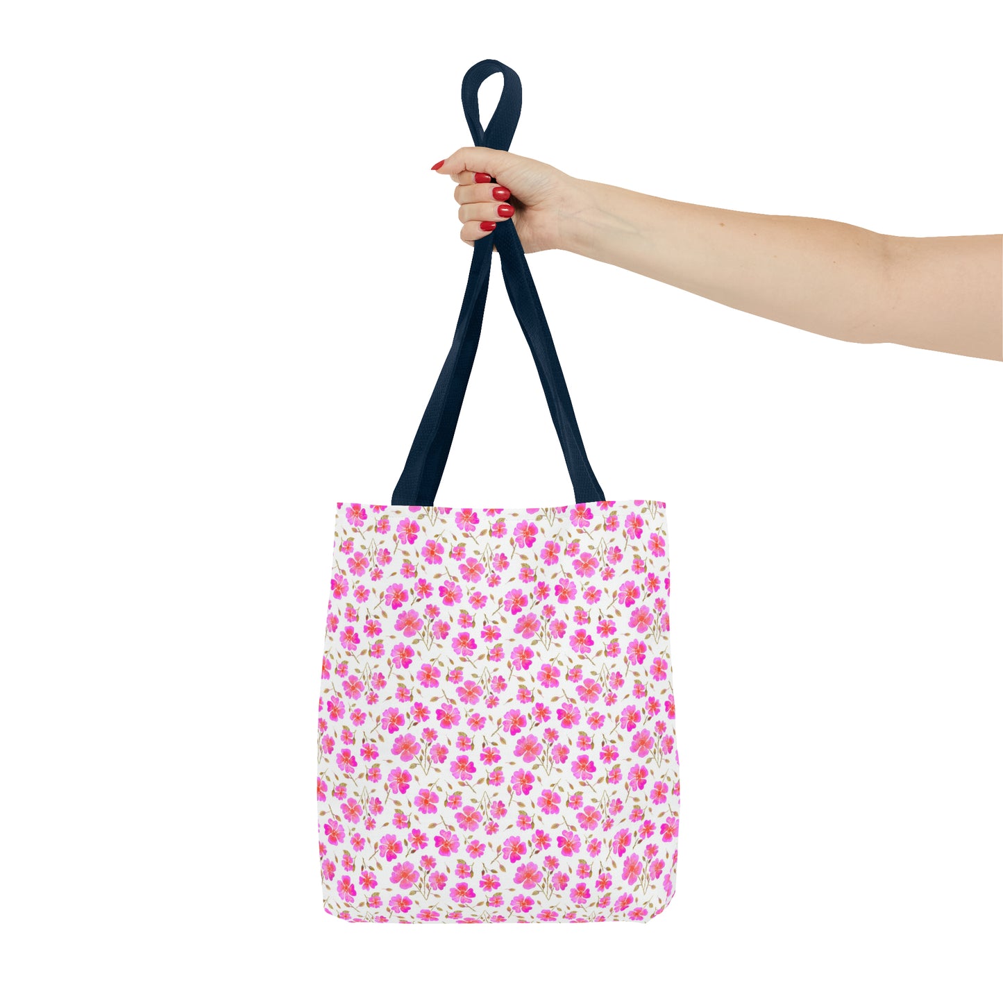 Hot Pink Wild Roses Tote Bag