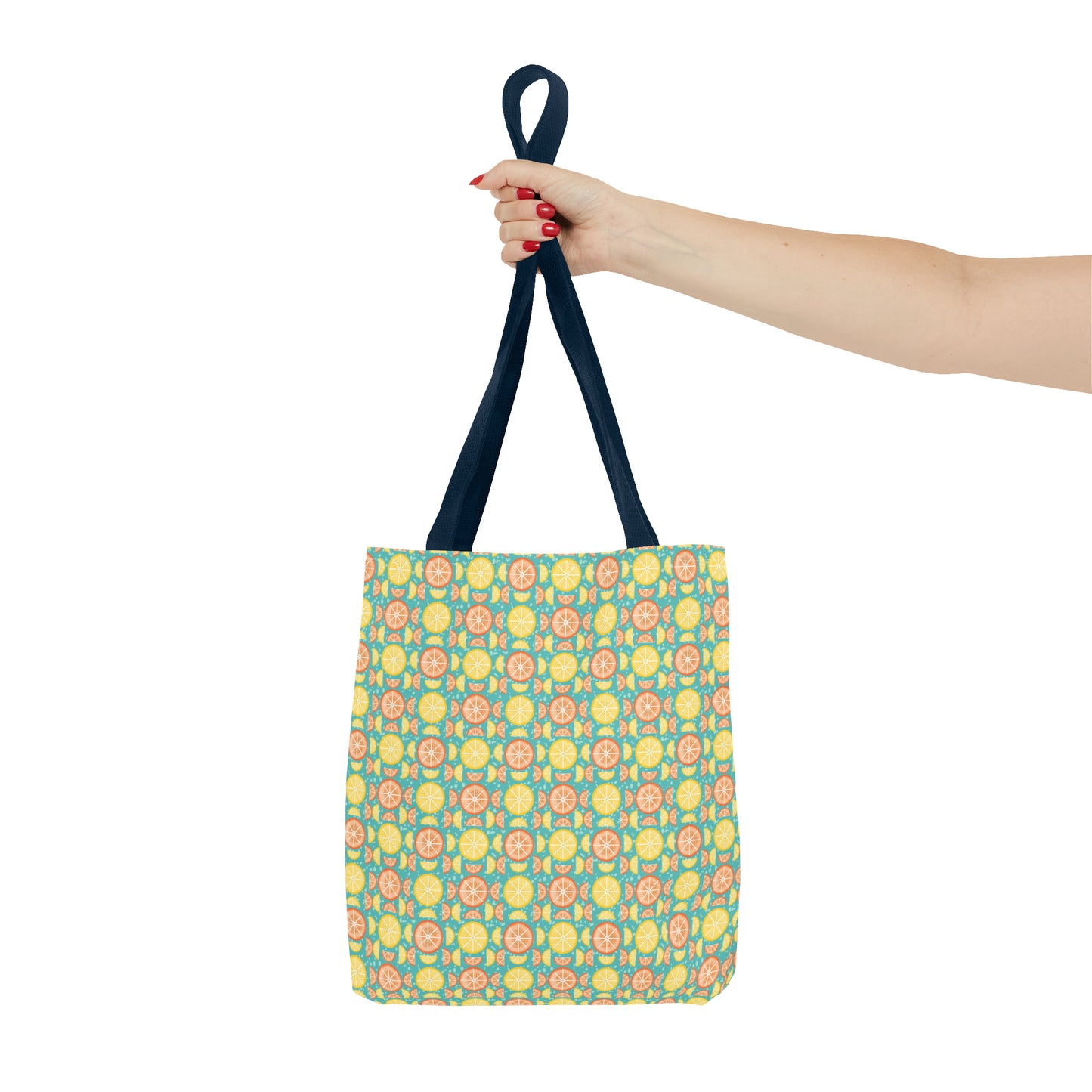 Citrus Slices Geometric Tote Bag - Carry Your Essentials in Style