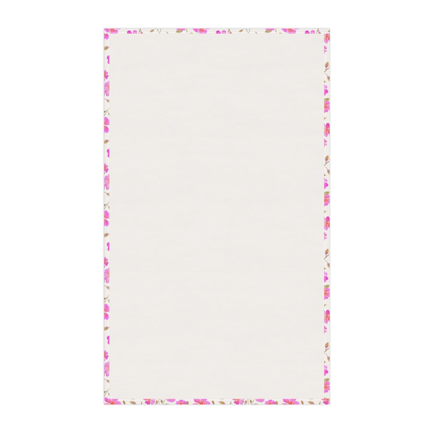 Hot Pink Wild Roses Kitchen Towel