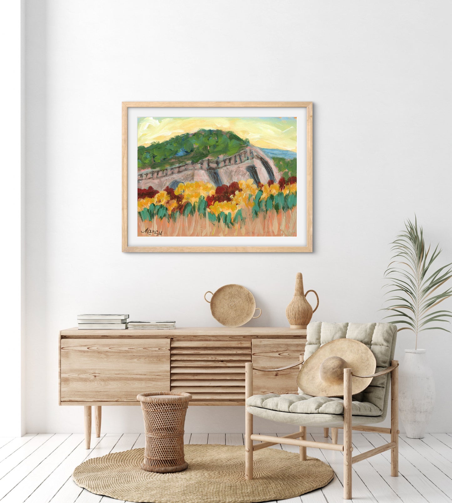 New Mexico Sunrise - Premium Matte Paper Wooden Framed Poster