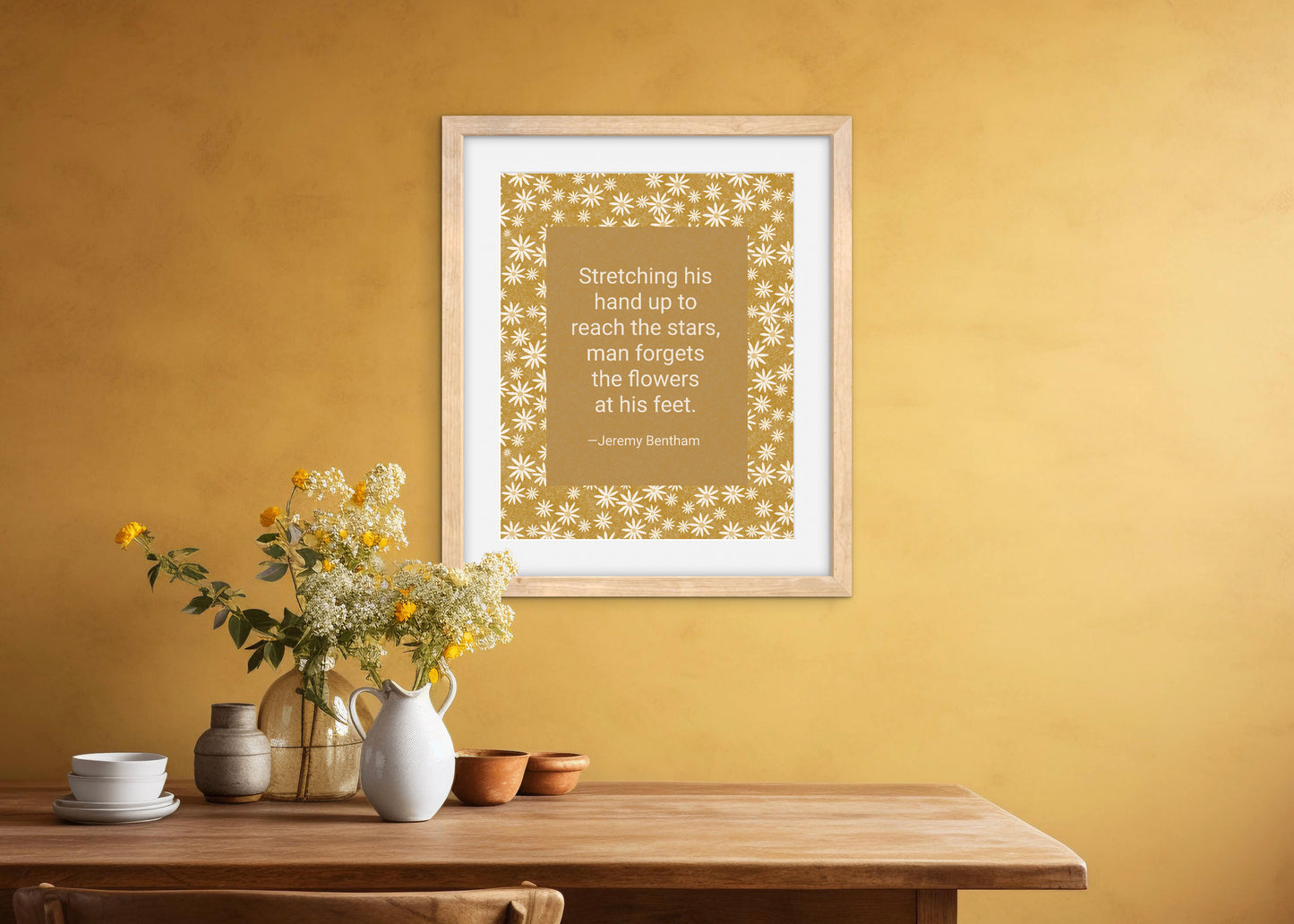 Chickweed Flower — Premium Matte Paper Wooden Framed Poster