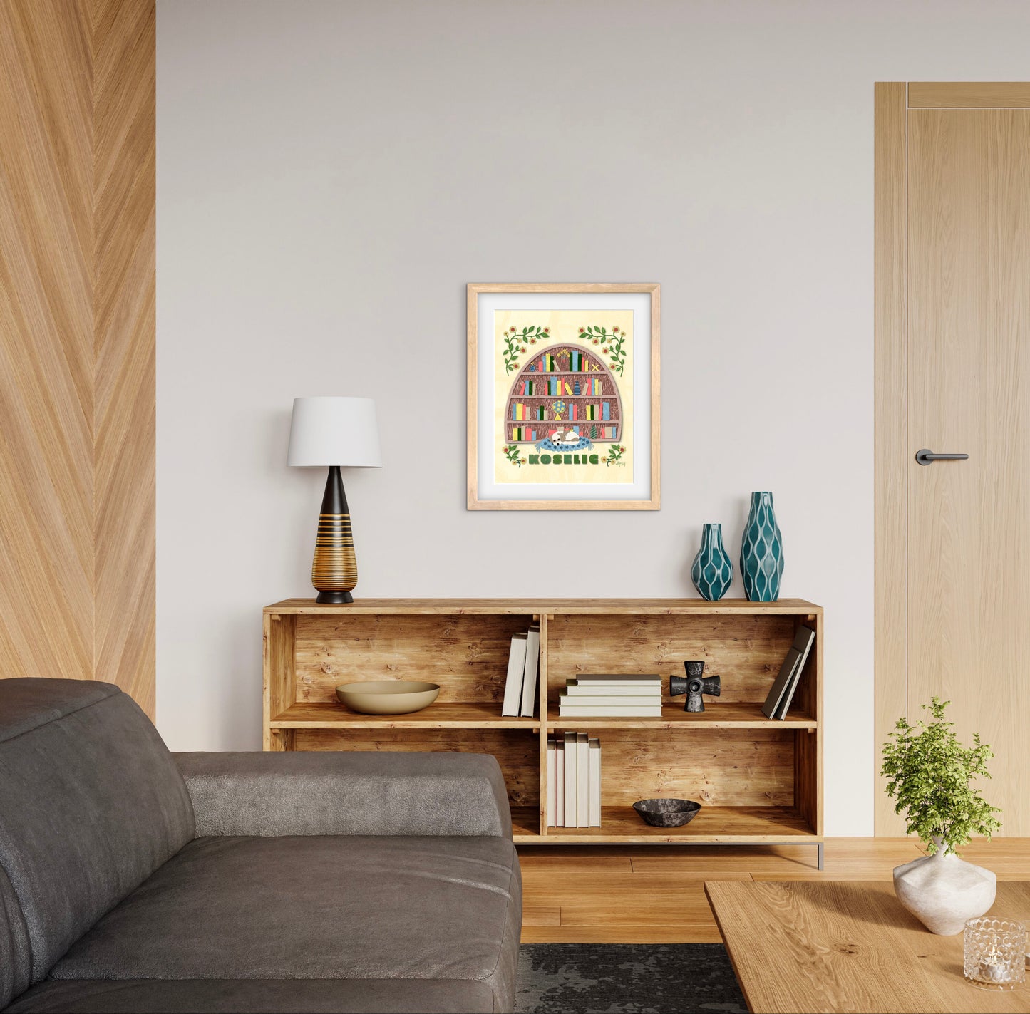 Koselig — Premium Matte Paper Wooden Framed Poster