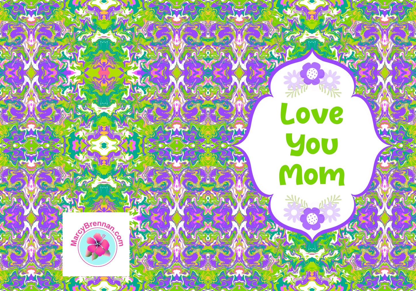 Boho Spring Garden Mother’s Day Card - Greeting Card | Instant Digital Download