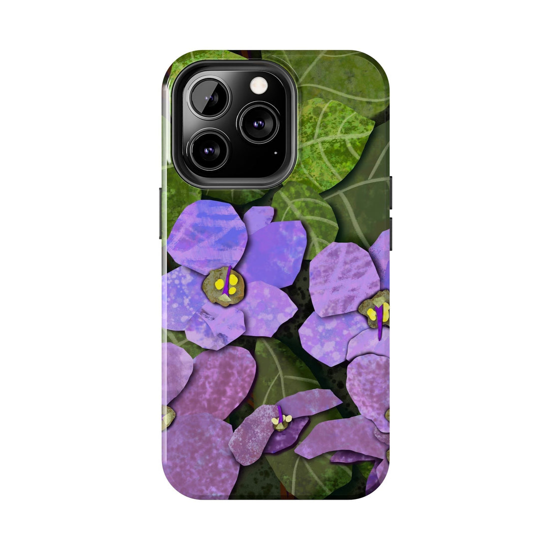 African Violets Collage Tough Phone Case