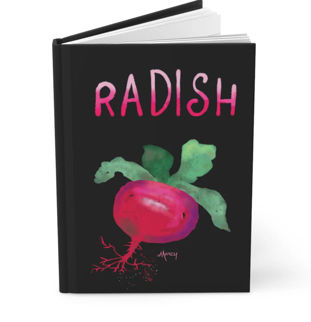 Radish Watercolor Hardcover Matte Journal