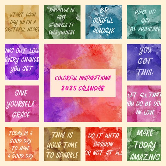 2025 Colorful Inspiration Calendar