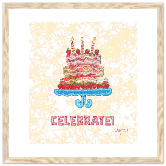 Celebrate! Three-tier cake collage