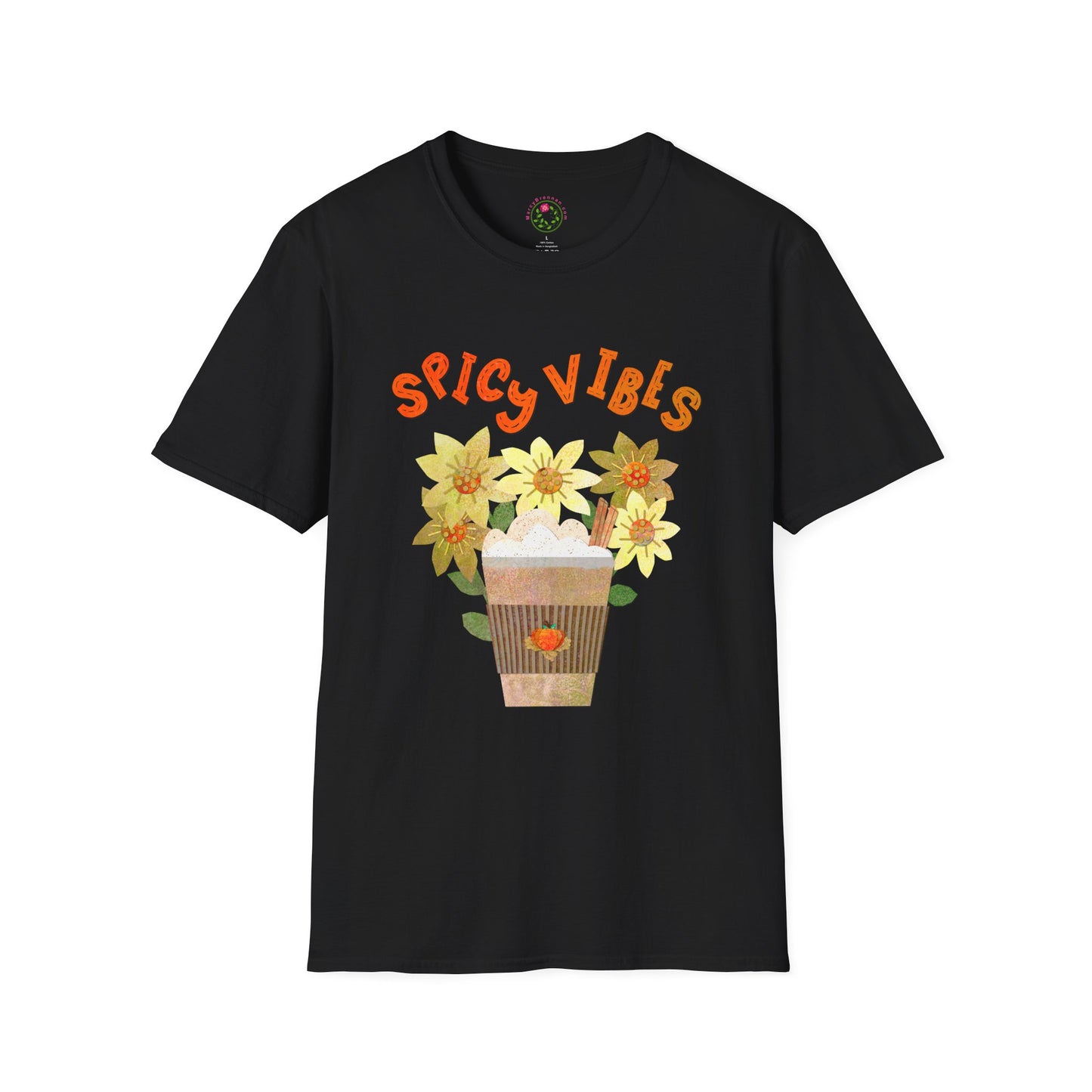 Spicy Vibes Latte Collage Collage Softstyle T-Shirt