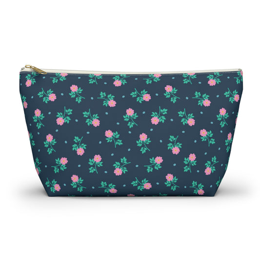 Wild Roses Chintz Accessory Pouch