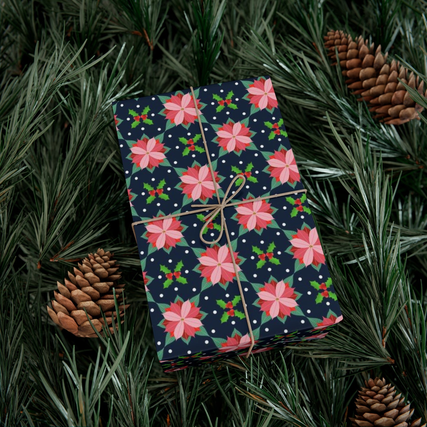 Poinsettias Gift Wrap Papers