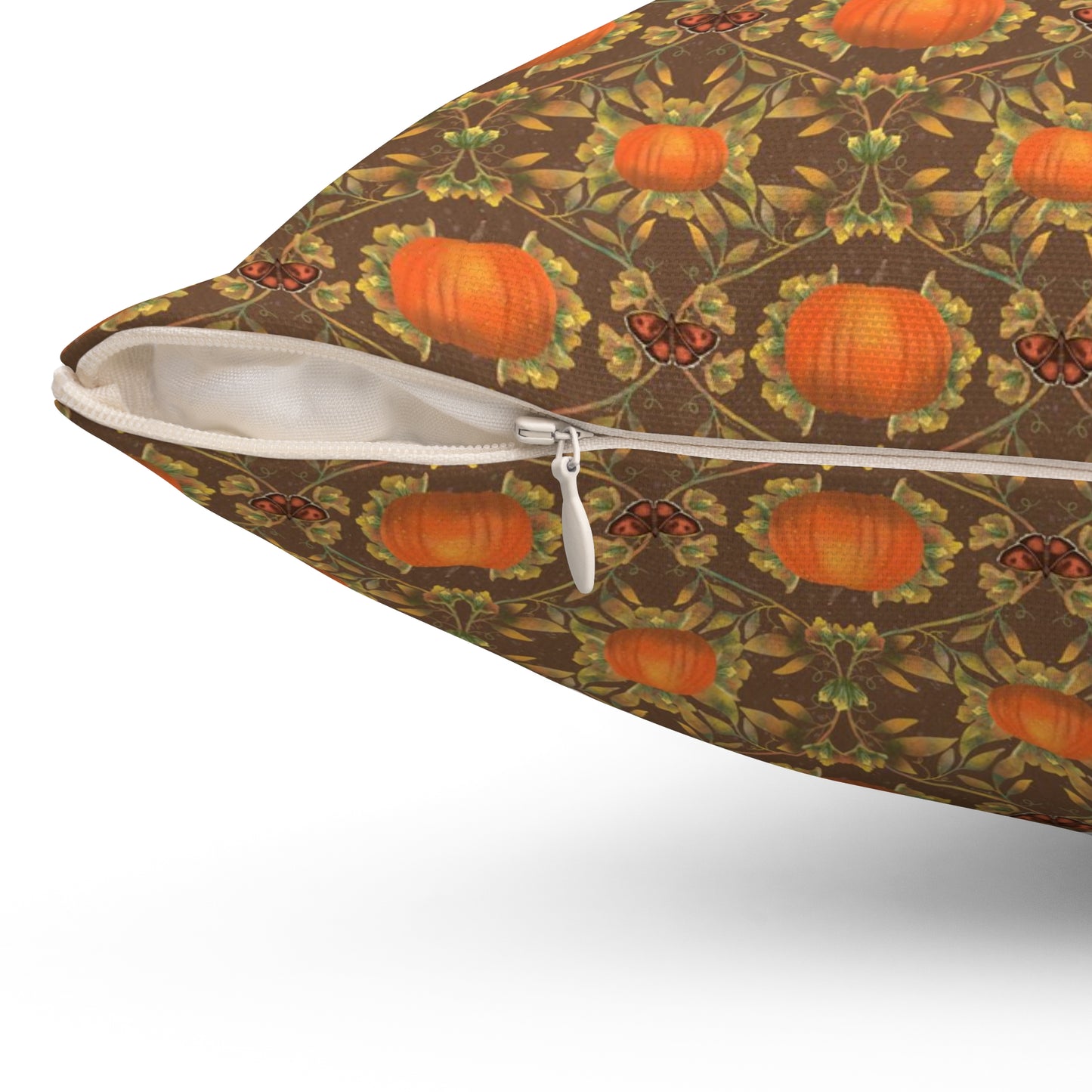 Pumpkin Patch Spun Polyester Square Pillow