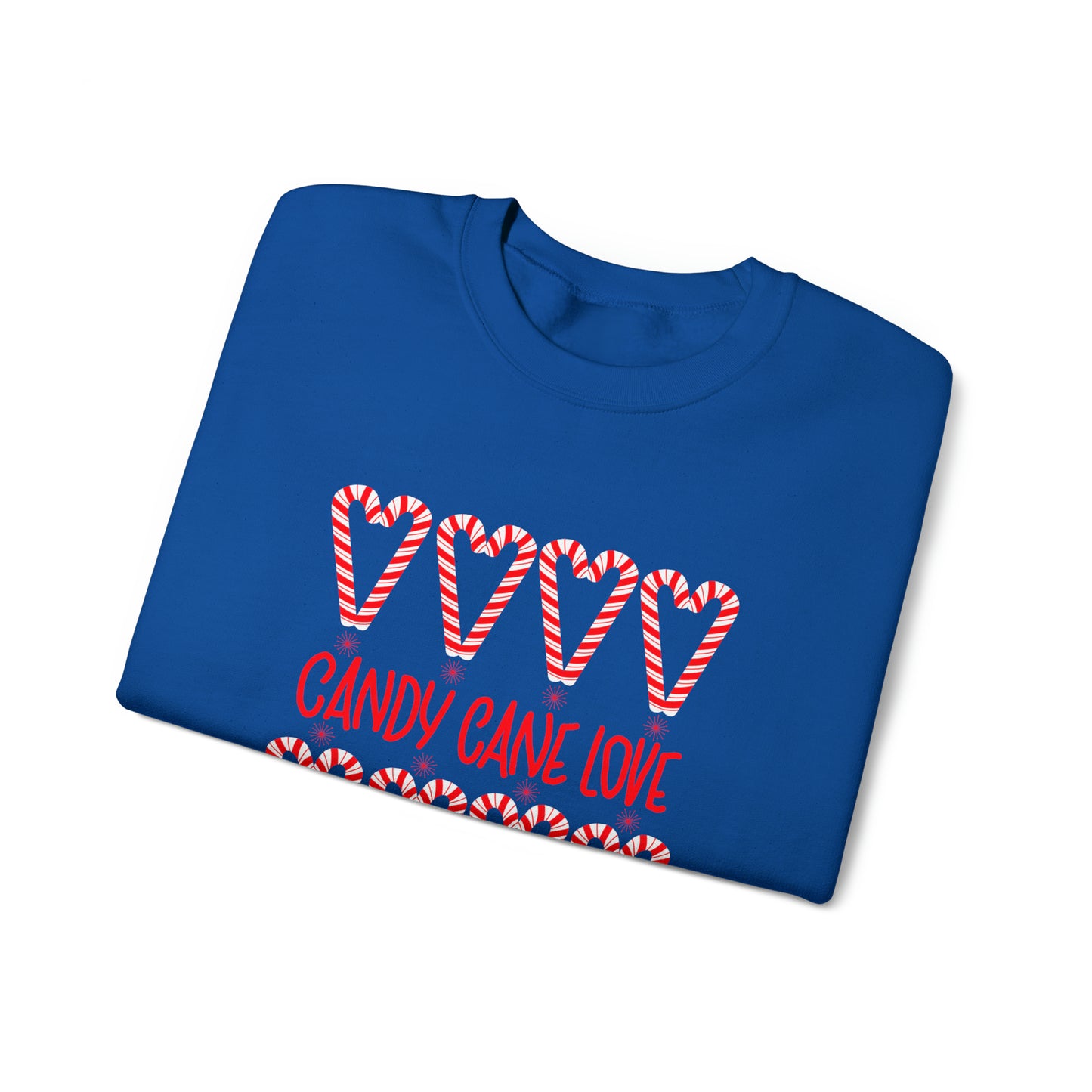 Candy Cane Hearts Unisex Heavy Blend™ Crewneck Sweatshirt