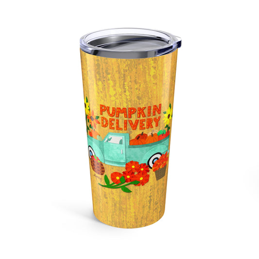 Pumpkin Delivery Collage Tumbler 20oz