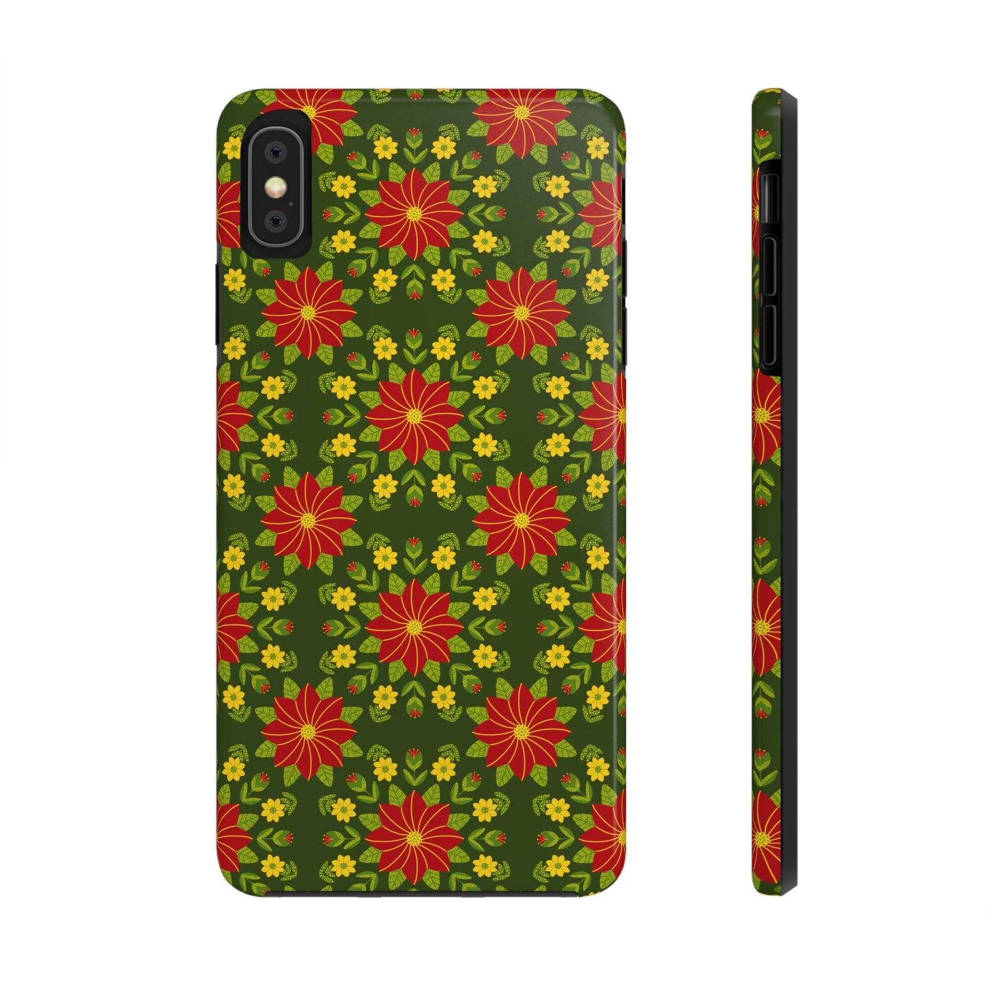 Poinsettias Tough Phone Cases