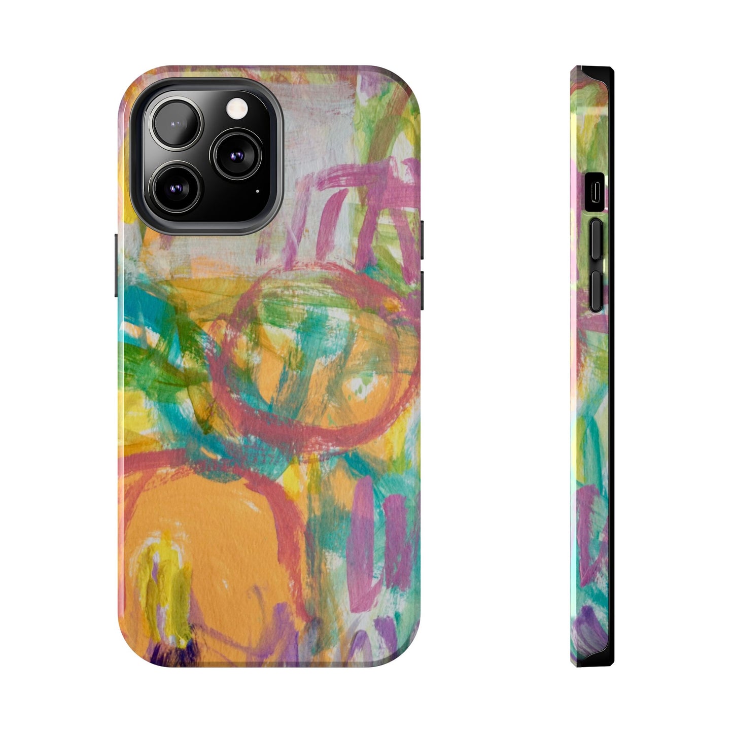 Abstract Pastel Circles Tough Phone Cases