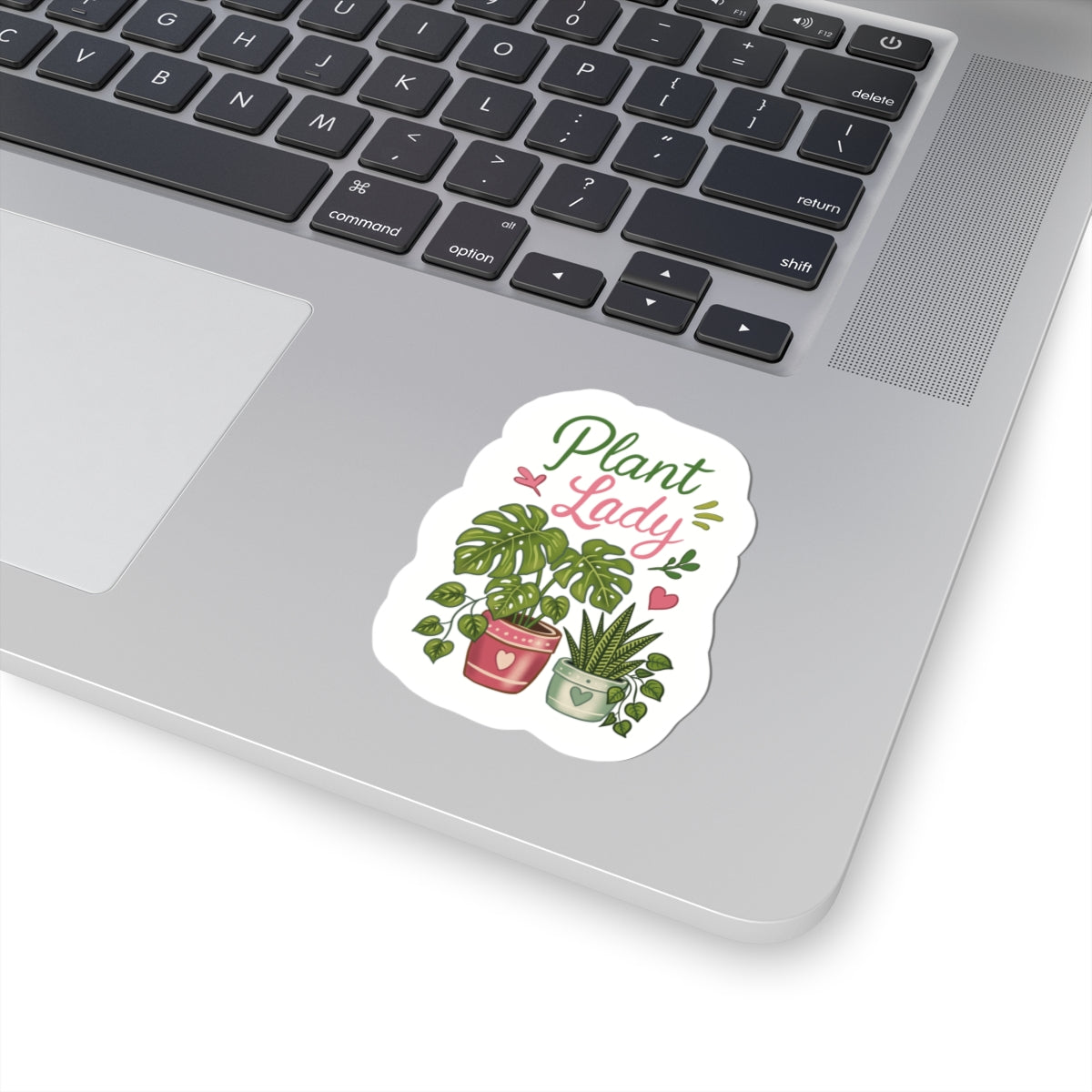 Plant Lady Kiss-Cut Sticker — Cute Potted Plants Vinyl Decal for Laptops & Water Bottles