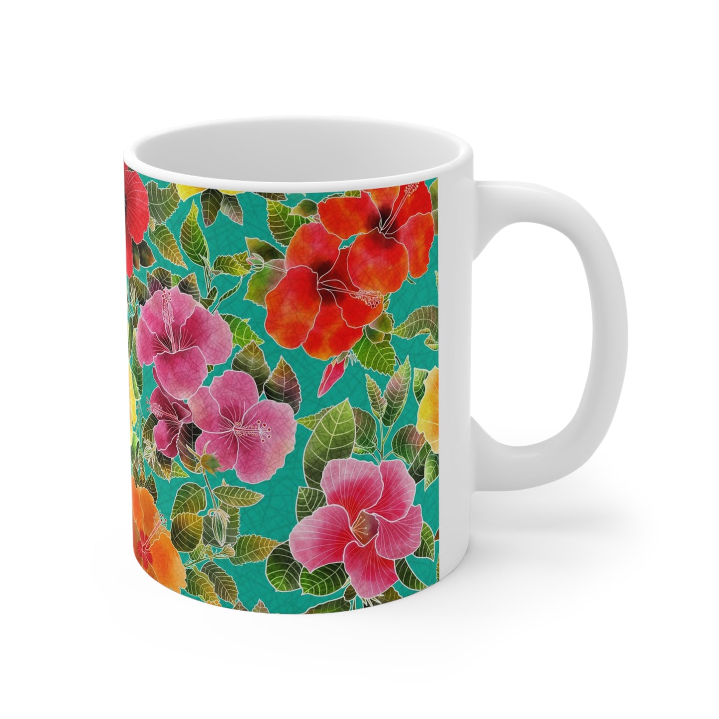 Hibiscus Mug Ceramic Mug 11oz