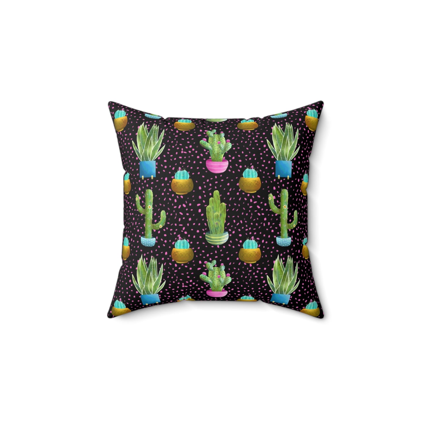 Frida Cactus Spun Polyester Square Pillow