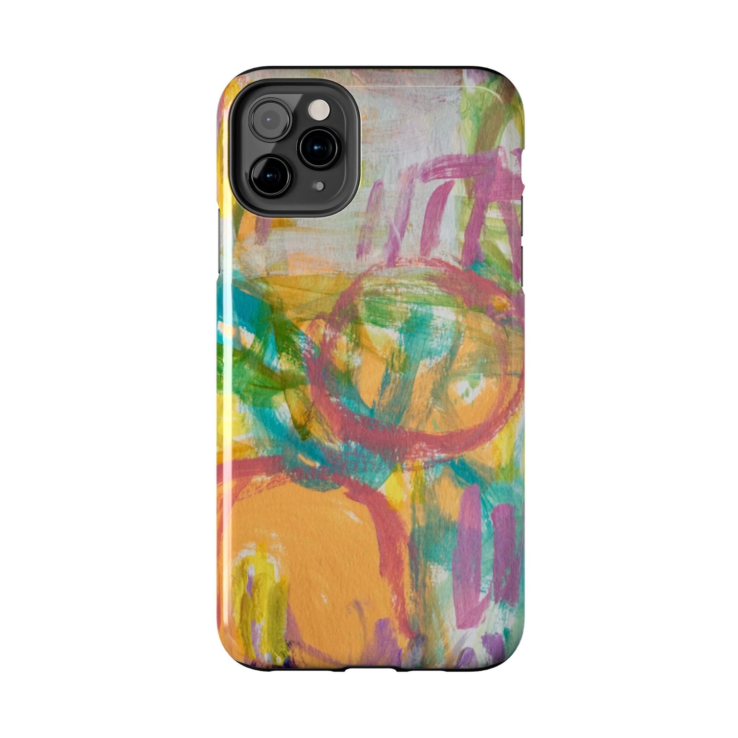 Abstract Pastel Circles Tough Phone Cases