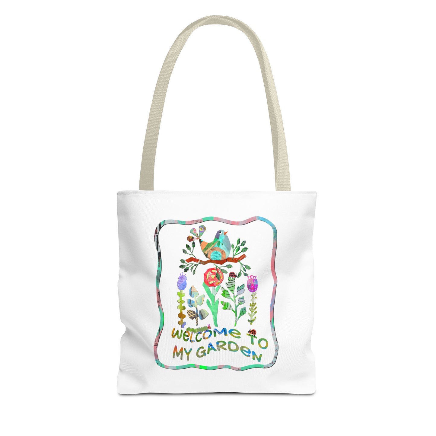 Welcome to My Garden Collage Tote Bag