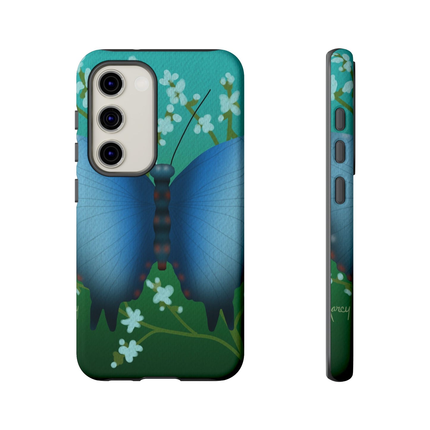 Blue Butterfly Tough Phone Case