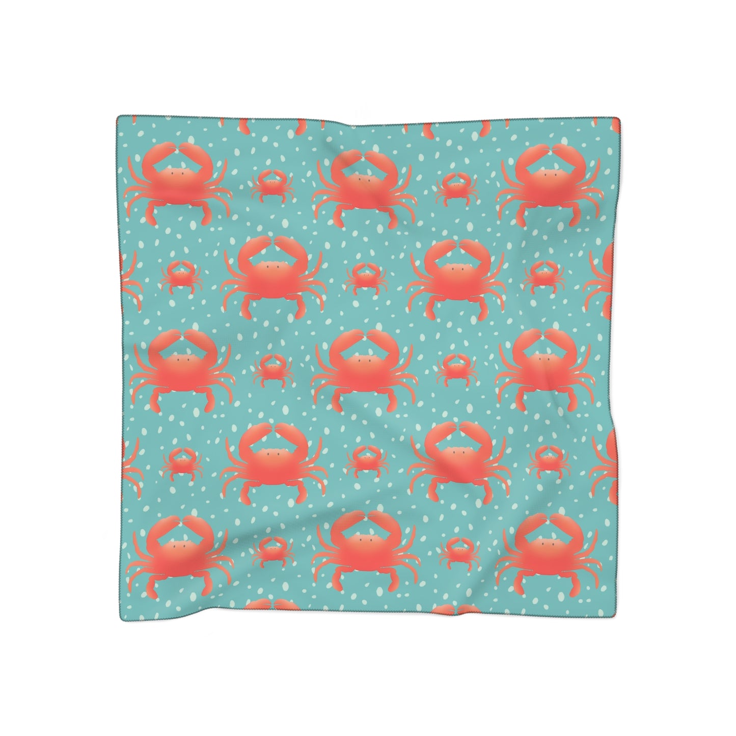 Crabs Square Poly Scarf