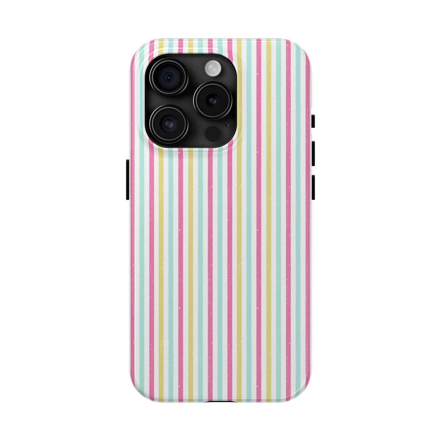 Pastel Stripes on White Tough Phone Cases