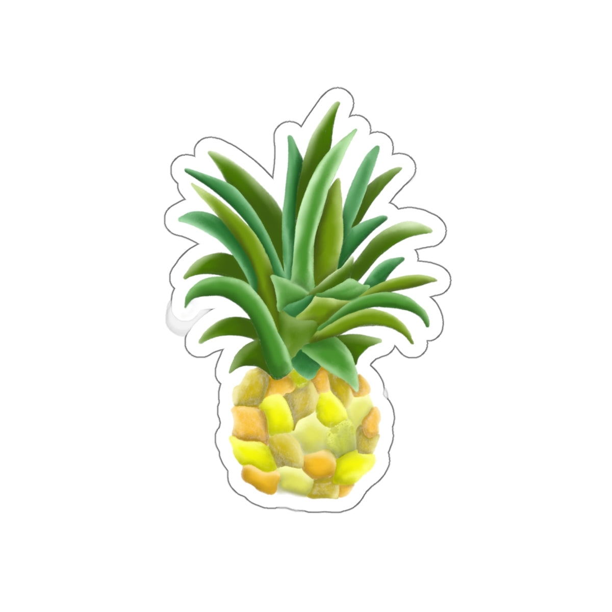 Fresh Pineapple Die Cut Sticker